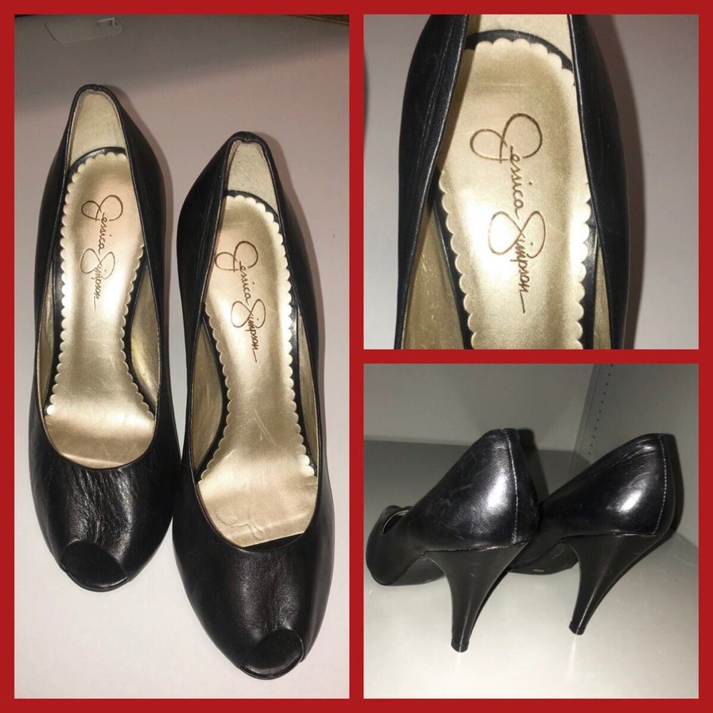 Jessica Simpson peep toe heels